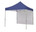 Tent shelter and gazebo pop up with optional printed branding to protect from the sun and rain alike